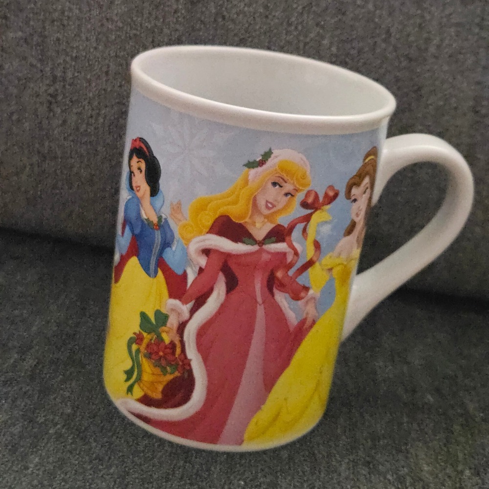 Disney Princess Coffee Mug Snow White Aurora Belle Ariel Cinderella Jasmine‎